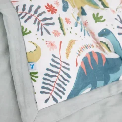 Cotton Muslin Toddler Comforter - Boho Dino