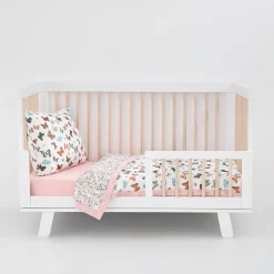 Cotton Muslin Toddler Comforter - Butterflies