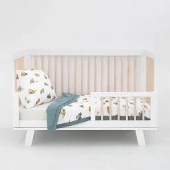 Cotton Muslin Toddler Comforter - Work Trucks
