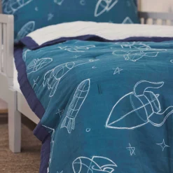 Cotton Muslin Toddler Comforter - Blast Off