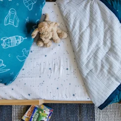 Cotton Muslin Toddler Comforter - Blast Off