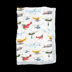 Deluxe Muslin Baby Quilt - Air Show