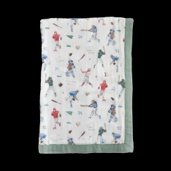 Deluxe Muslin Baby Quilt - Home Run
