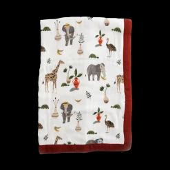 Deluxe Muslin Baby Quilt - Safari Social
