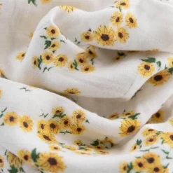 Deluxe Muslin Baby Quilt - Ditsy Sunflower