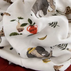 Deluxe Muslin Baby Quilt - Safari Social
