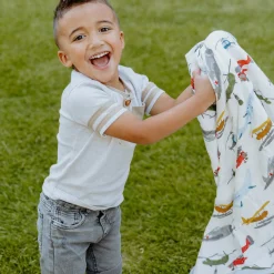 Deluxe Muslin Baby Quilt - Air Show