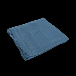 Deluxe Muslin Quilted Throw - Blue Dusk