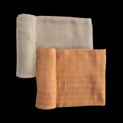Deluxe Muslin Swaddle Blanket 2 Pack - Caramel