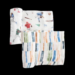 Deluxe Muslin Swaddle Blanket 2 Pack - Home Run