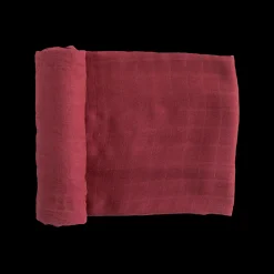 Deluxe Muslin Swaddle Blanket - Dusty Maroon