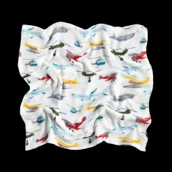 Deluxe Muslin Swaddle Blanket - Air Show
