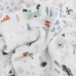 Deluxe Muslin Swaddle Blanket 2 Pack - Dragon Days