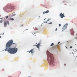 Deluxe Muslin Swaddle Blanket - Fairy Gardens