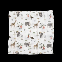 Deluxe Muslin Swaddle Blanket 2 Pack - Safari Social 2