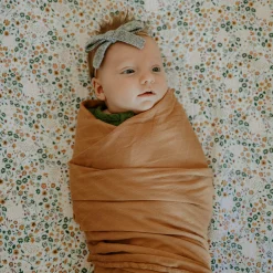 Deluxe Muslin Swaddle Blanket - Caramel