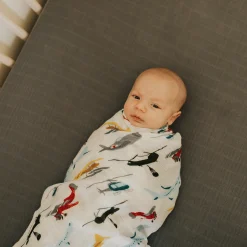 Deluxe Muslin Swaddle Blanket - Air Show