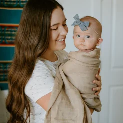 Deluxe Muslin Swaddle Blanket 2 Pack - Caramel