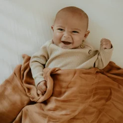 Deluxe Muslin Swaddle Blanket 2 Pack - Caramel