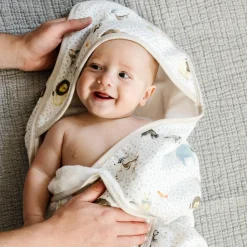 Infant Hooded Towel - Party Animals