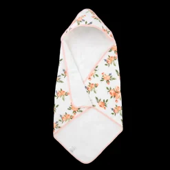 Infant Hooded Towel - Watercolor Roses