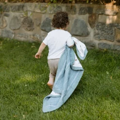 Organic Cotton Muslin Baby Quilt - Animal Crackers