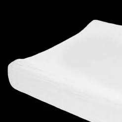 Organic Cotton Muslin Changing Pad Cover - White