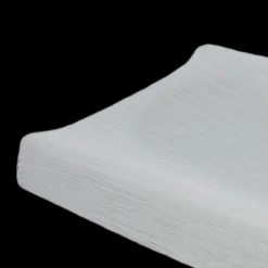 Organic Cotton Muslin Changing Pad Cover - White Sage