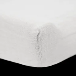 Organic Cotton Muslin Changing Pad Cover - White