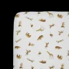 Organic Cotton Muslin Crib Sheet - Animal Crackers
