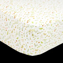 Organic Cotton Muslin Crib Sheet - Floral Field