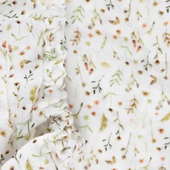 Organic Cotton Muslin Crib Sheet - Floral Field