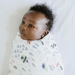Organic Cotton Muslin Crib Sheet - White
