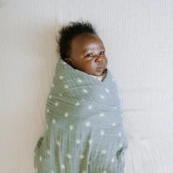 Organic Cotton Muslin Crib Sheet - Sand Stripe