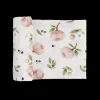 Organic Cotton Muslin Swaddle Blanket - Watercolor Floret