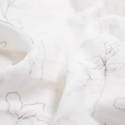 Organic Cotton Muslin Swaddle Blanket 2 Pack - Pencil Floral