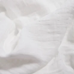Organic Cotton Muslin Swaddle Blanket - White
