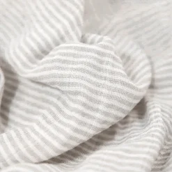 Organic Cotton Muslin Swaddle Blanket - Sand Stripe