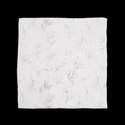Organic Cotton Muslin Swaddle Blanket - Pencil Floral