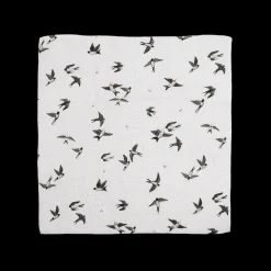 Organic Cotton Muslin Swaddle Blanket 2 Pack - Swallows
