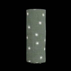 Organic Cotton Muslin Swaddle Blanket - Sage Suns
