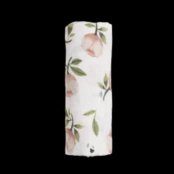Organic Cotton Muslin Swaddle Blanket - Watercolor Floret
