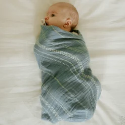 Organic Cotton Muslin Swaddle Blanket - Stillwater Stitch