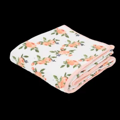 Original Cotton Muslin Quilt - Watercolor Roses