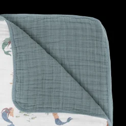 Original Cotton Muslin Quilt - Mermaids