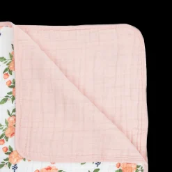 Original Cotton Muslin Quilt - Watercolor Roses 2