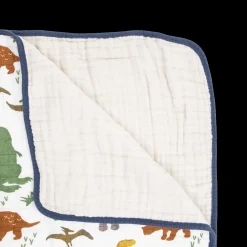 Original Cotton Muslin Quilt - Dino Friends