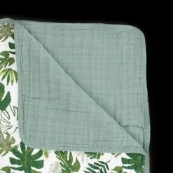 Original Cotton Muslin Quilt - Tropical Leaf