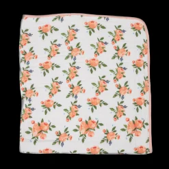 Original Cotton Muslin Quilt - Watercolor Roses