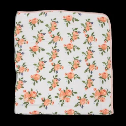 Original Cotton Muslin Quilt - Watercolor Roses 2